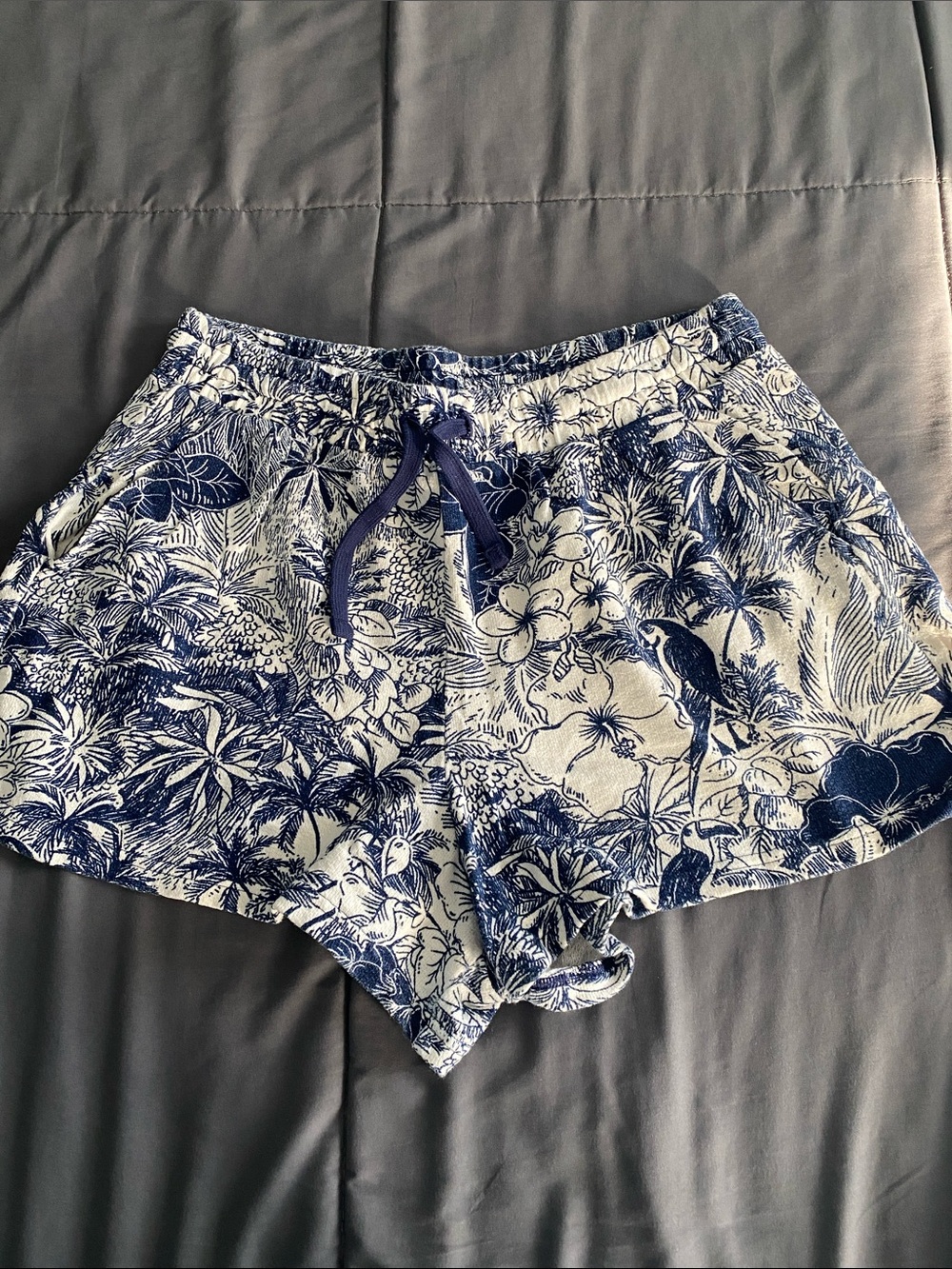 ⭐️4/$20⭐️ Old Navy Blue and White Tropical Print Shorts